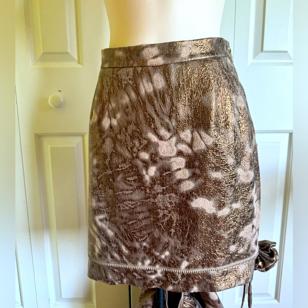 Handmade Gold/Beige Evening Long Skirt M EUC - Picture 2 of 7